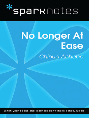 cover image of No Longer at Ease (SparkNotes Literature Guide)